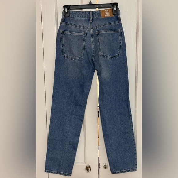 Free People Pacifica Medium Wash High-Rise Straight-Leg Jeans - Picture 7 of 9